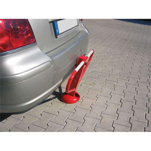 Collision-proof | barrier post foldable | with Euro profile | cylinder lock | without eyelet